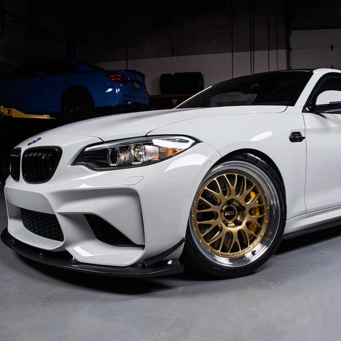 BMW F87 M2 3D Design Carbon Fiber Bumper Canard Set