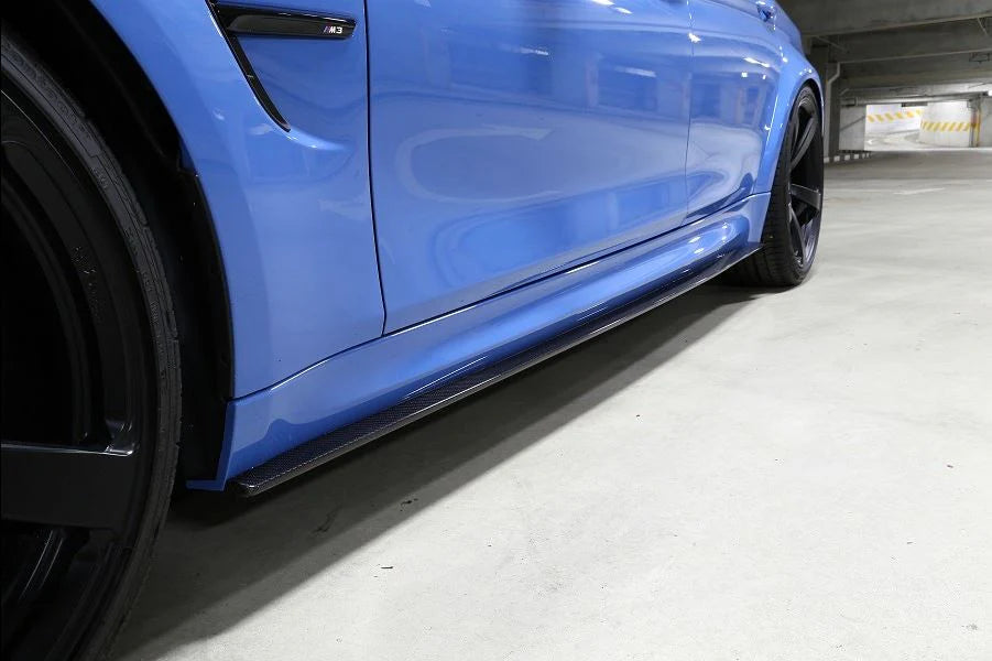 BMW F80 M3 3D Design Carbon Fiber Side Skirt Set