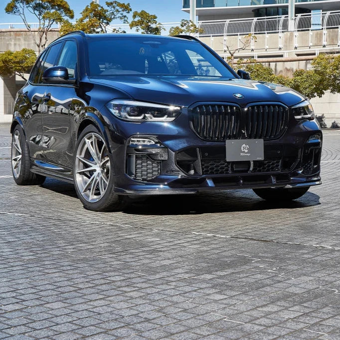 BMW G05 X5 3D Design Carbon Fiber Under Splitter Set