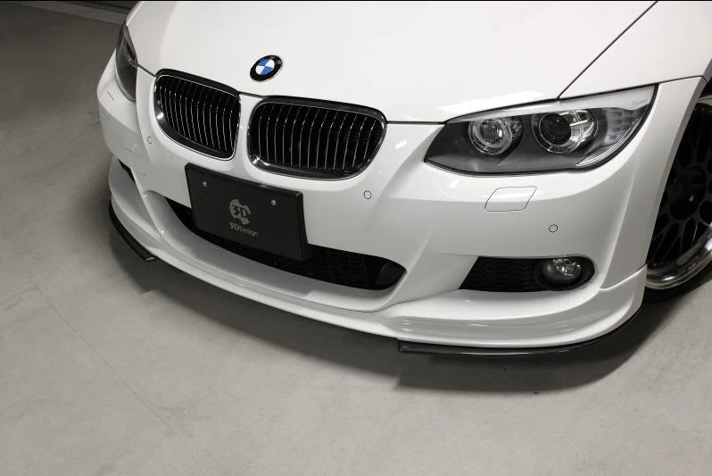 BMW E92 & E93 3-Series 3D Design M-Sport Carbon Fiber Under Splitter Set