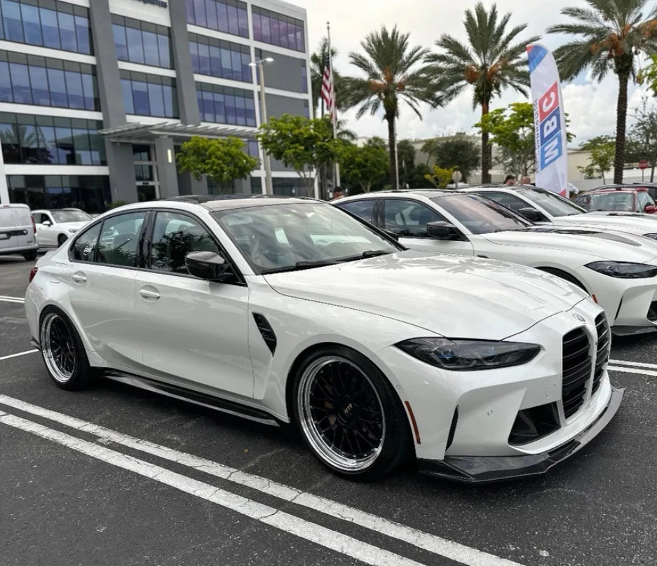 BMW G80 M3 & G82/G83 M4 V2 3 Piece Carbon Fiber Front Lip