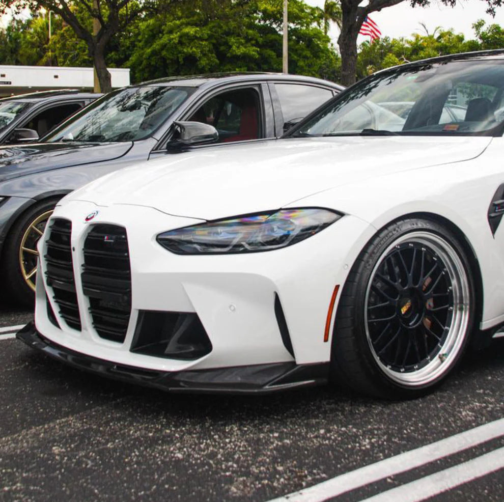 BMW G80 M3 & G82/G83 M4 V2 3 Piece Carbon Fiber Front Lip