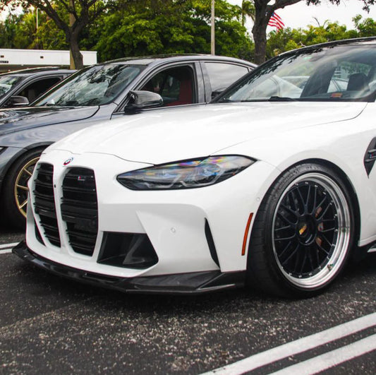 BMW G80 M3 & G82/G83 M4 V2 3 Piece Carbon Fiber Front Lip