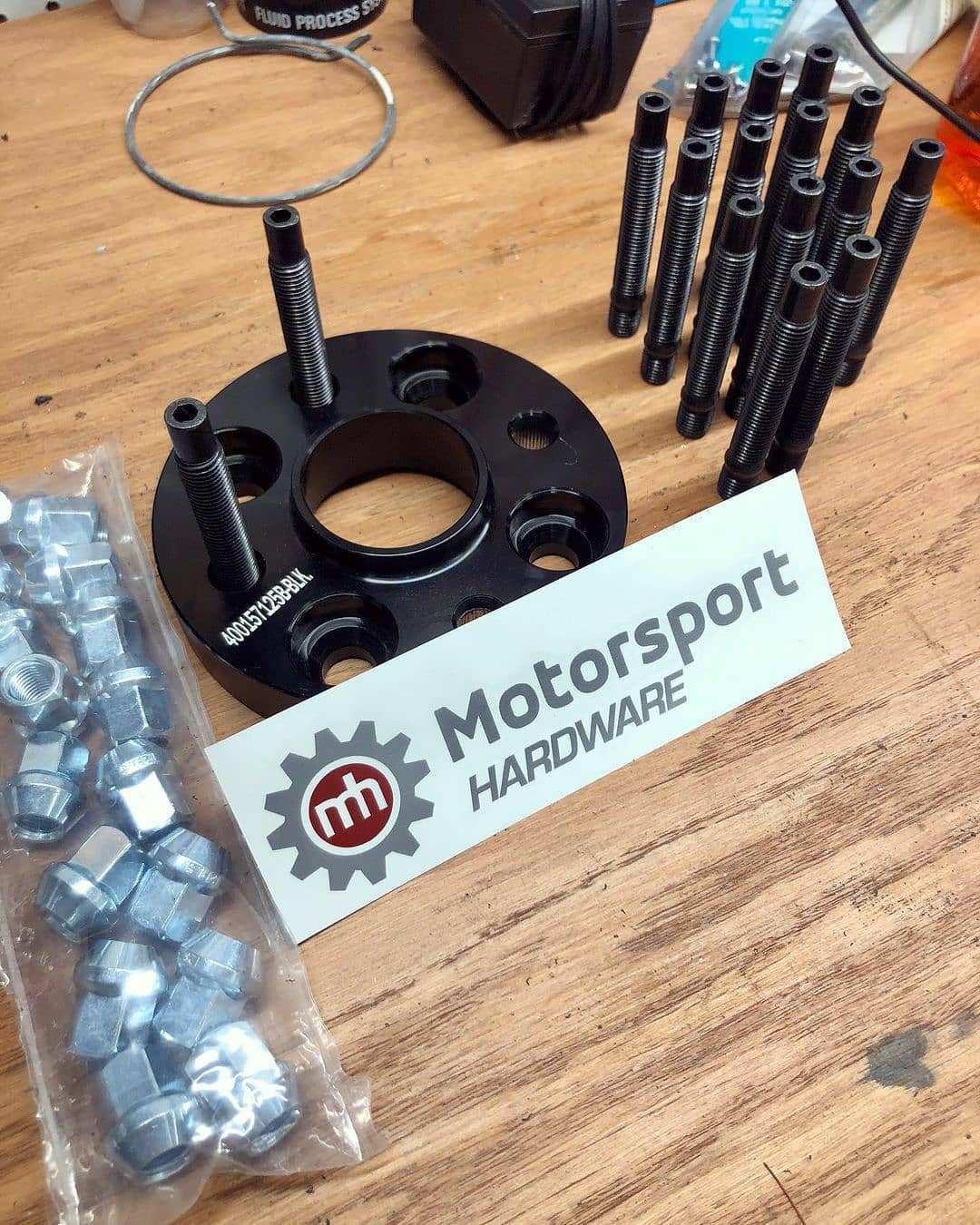BMW E-Chassis 82mm Motorsport Hardware Black Race Stud Kit 12×1.5