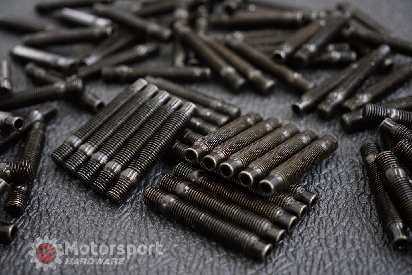 Porsche Motorsport Hardware R14 Black & Silver Wheel Stud Conversion Kits