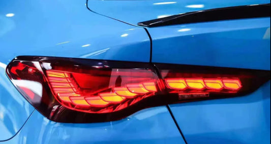 BMW G82 M4 & G2X 4-Series OLED GTS Style Tail Lights Red & Black