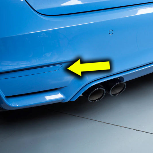 BMW F80 M3 & F82 M4 & F83 M4 IND Painted Colored Matched Rear Bumper Reflectors (Pair)