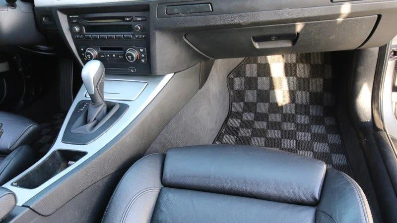 BMW E90 & E92 3-Series P2M Race Car Flag Checkered Floor Mats