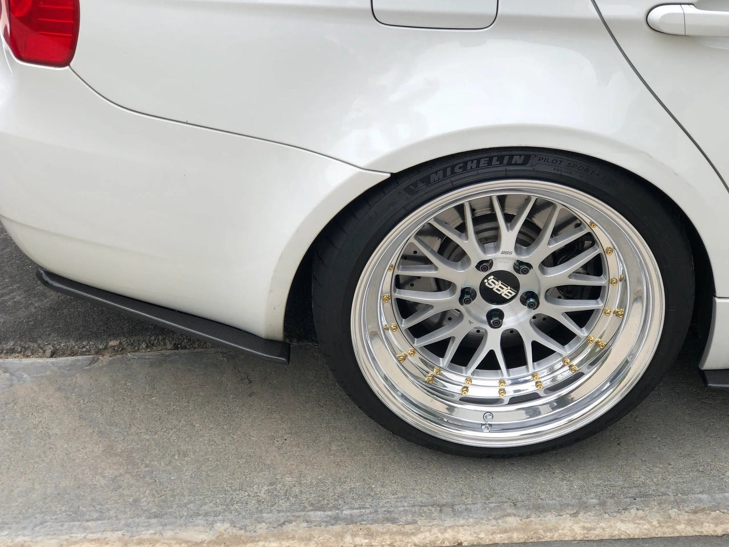 BMW E90, E92 & E93 M3 Carbon Fiber Rear Bumper Splitter Spats