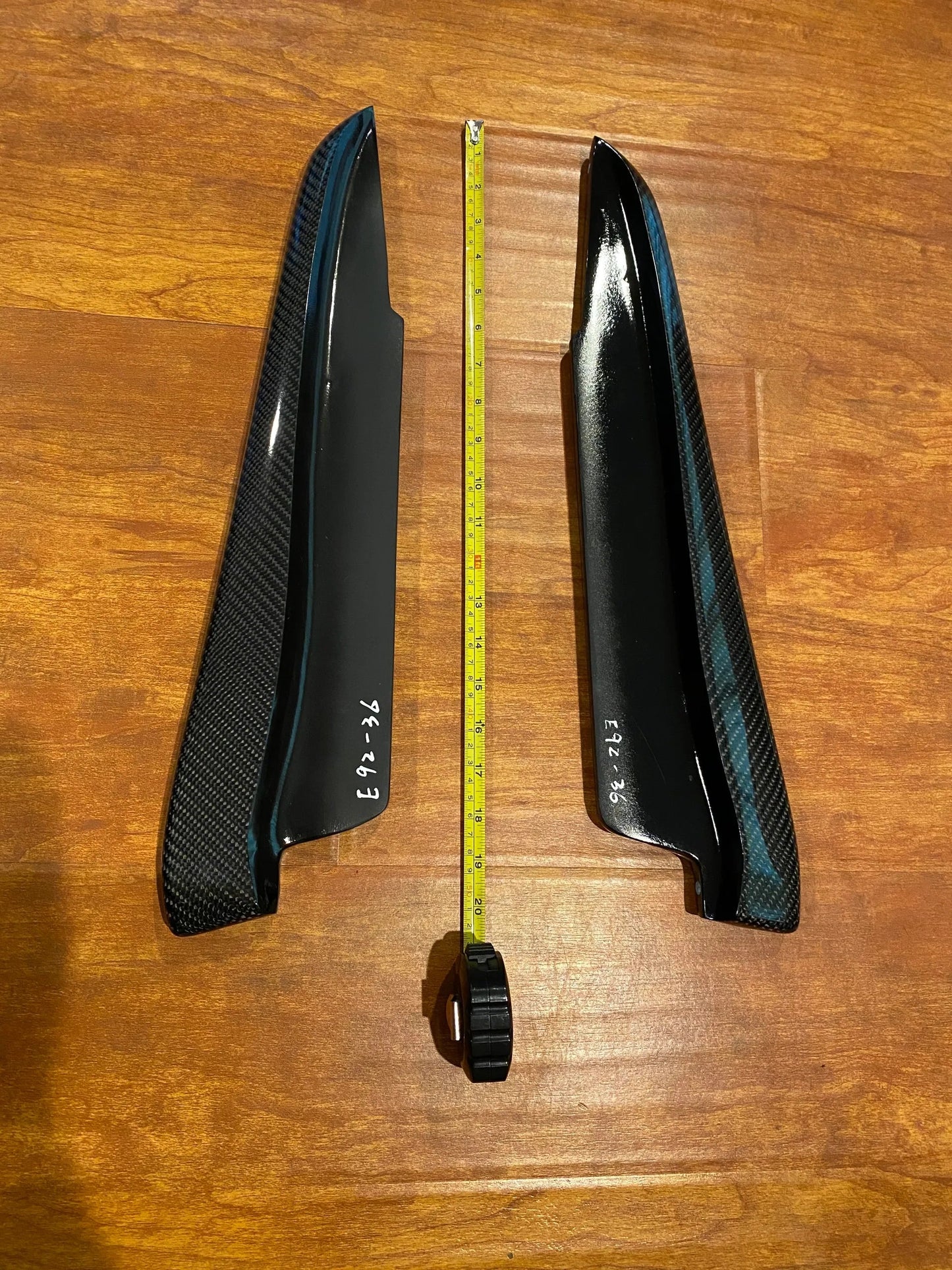 BMW E90, E92 & E93 M3 Carbon Fiber Rear Bumper Splitter Spats