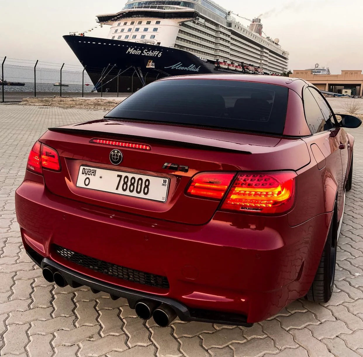 BMW E92 & E93 M3 Carbon Fiber Rear Diffuser HM Style