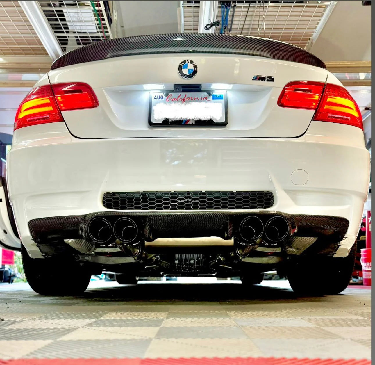 BMW E92 & E93 M3 Carbon Fiber Diffuser V Style