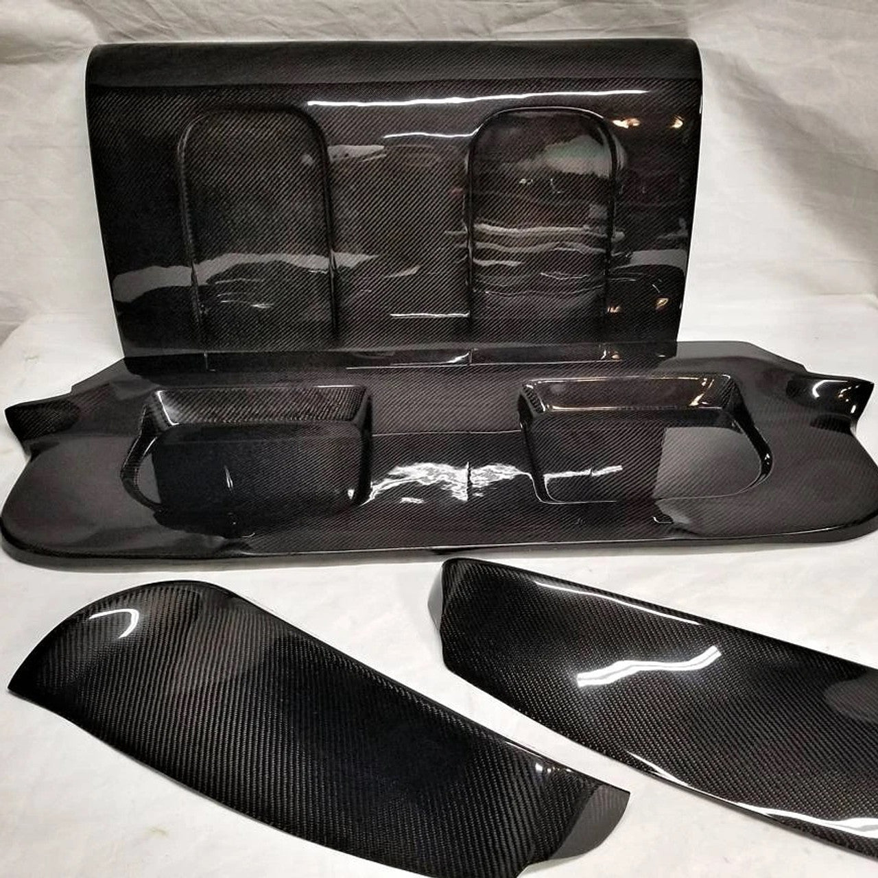 BMW F80 M3 & F30 3-Series Dinmann Carbon Fiber Rear Seat Delete Panel