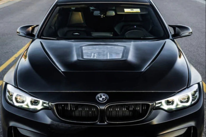 BMW F80 M3 & F82/F83 M4 Clear Window Unpainted & Carbon Fiber Hood