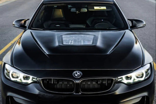 BMW F80 M3 & F82/F83 M4 Clear Window Unpainted & Carbon Fiber Hood
