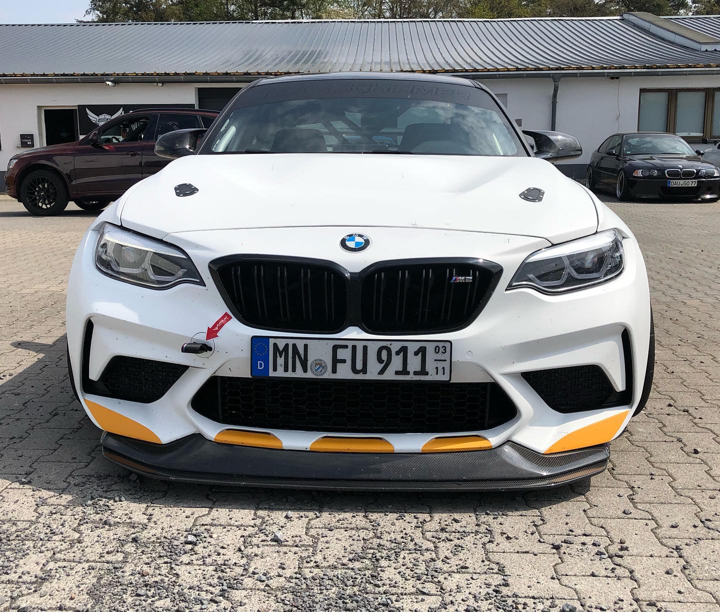 BMW F87 M2 Team Schirmer Adjustable Carbon Fiber GT Front Splitter
