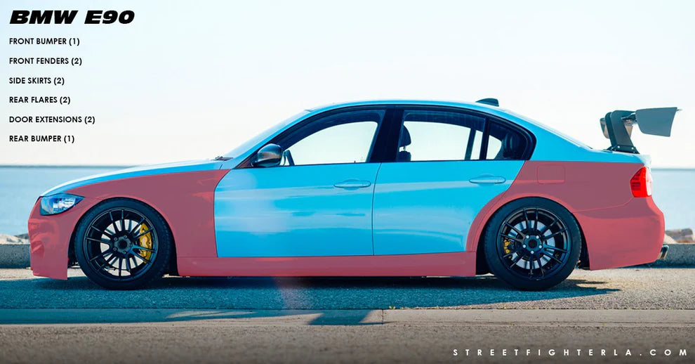 BMW E90 3-Series Streetfighter LA Wide Body Kit