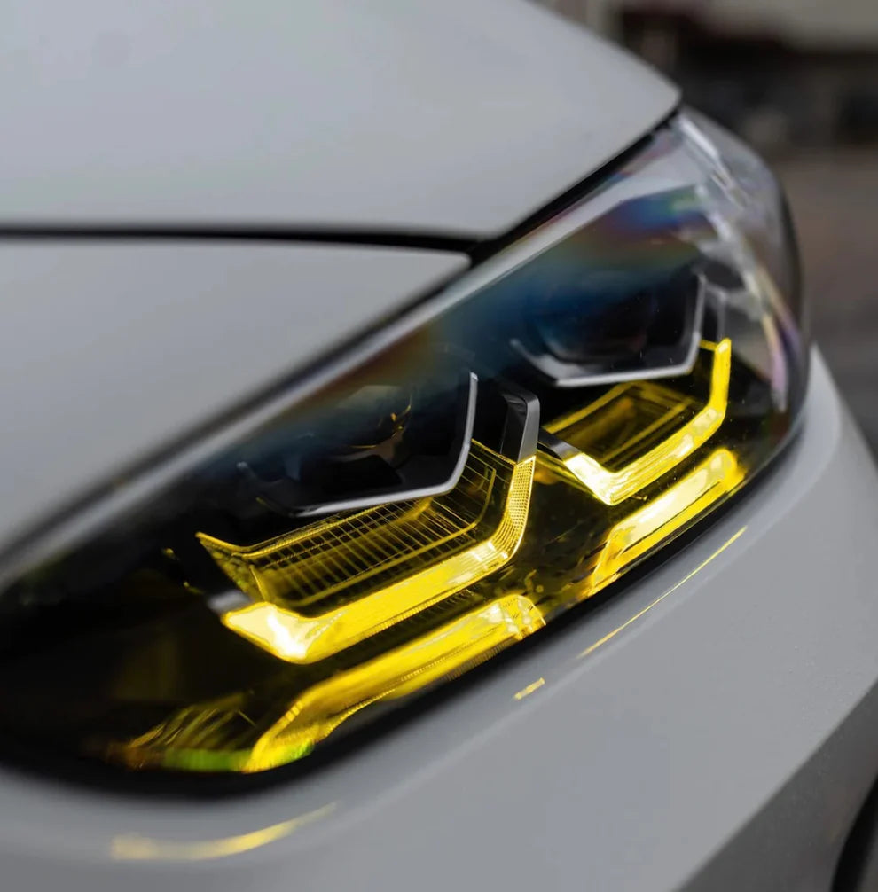BMW G80 M3 & G82/G83 M4 & G22 4-Series Yellow DRL Headlight Kit (Non-Laser)