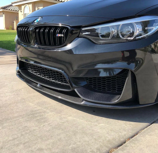 Discounted carbon fiber front lips and splitters for BMWs