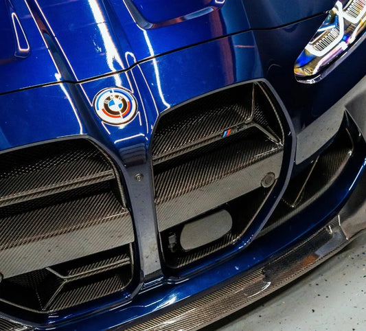 BMW G80 M3 G82 M4 carbon fiber CSL style grille. Biggest discount coupon code.