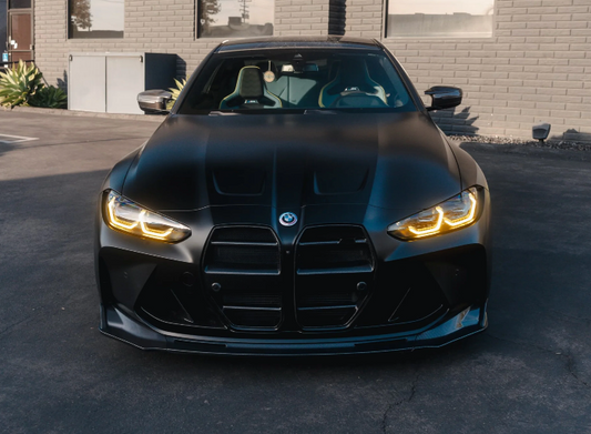 Carbon fiber 3 piece lip V1 Cencal Motorsport G8X M3 M4 with discount code!