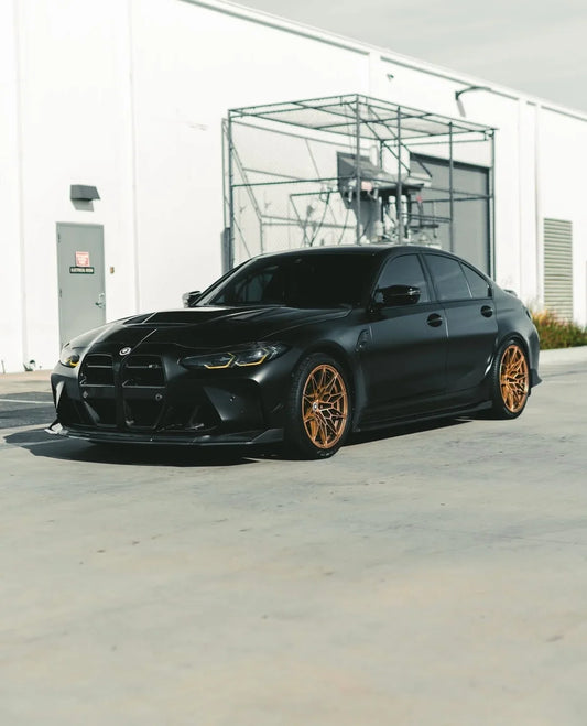 Carbon fiber hood for BMW G8x M3 and M4. Cencal Motorsport coupon code.