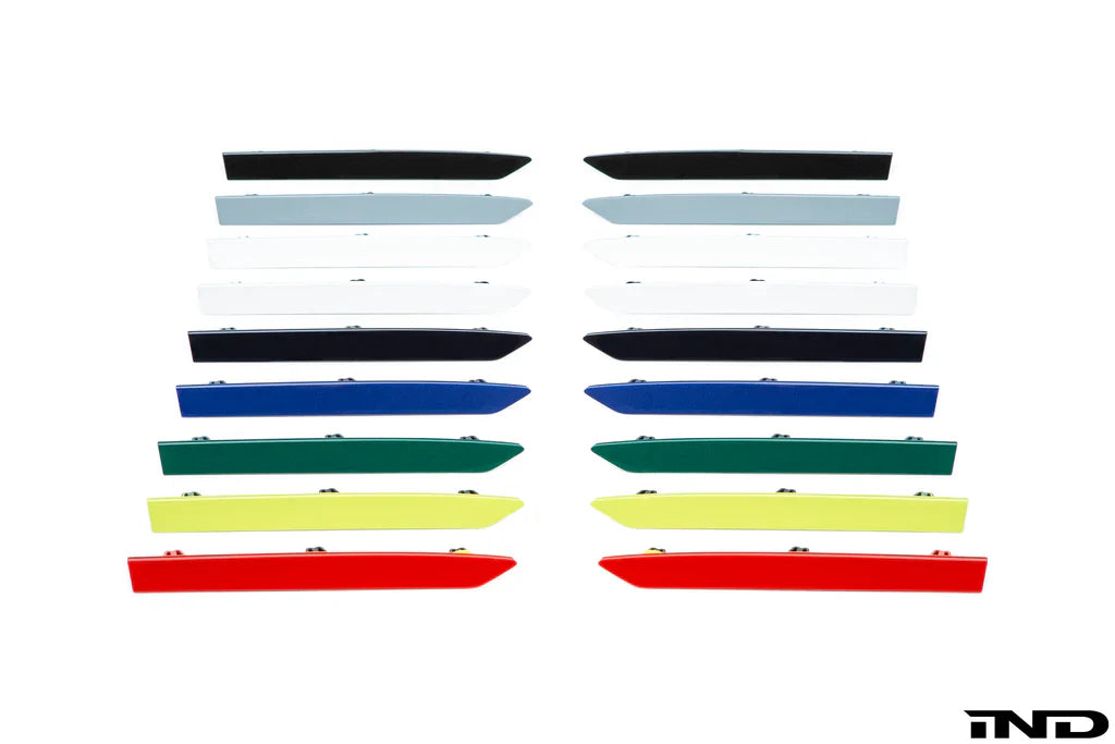 Paint matched rear bumper reflectors for BMW G8X M3 & M4 pricing and fitment.