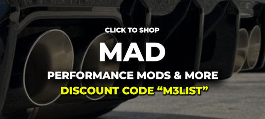 Discount code for MAD BMW mods! Exhaust, mid pipe, downpipes etc.