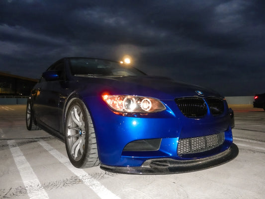 The lowest pricing on a carbon fiber GT4 front splitter for BMW E90 M3 E92 M3!