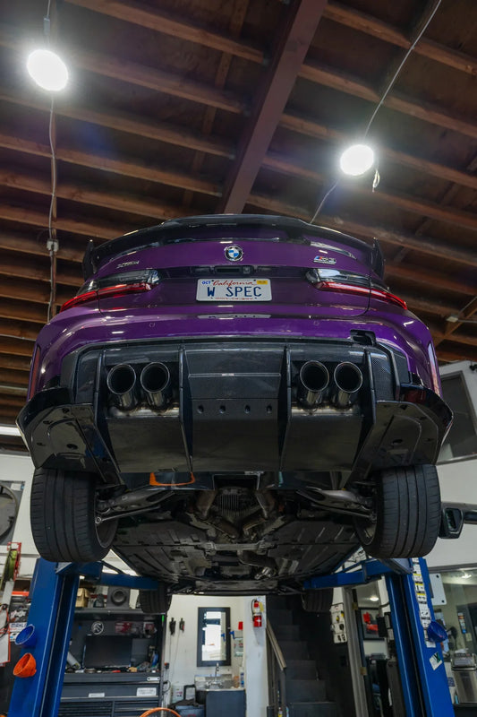 The craziest 9 piece carbon fiber rear diffuser for your BMW G8X M3 M4.
