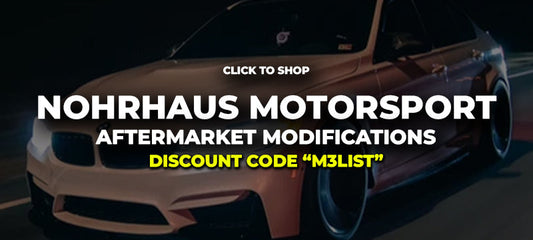 Nohrhaus Motorsport BMW mods coupon discount code! Save on parts.