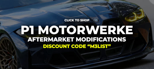 Discount code available for P1MotorWerke! BMW modifications.