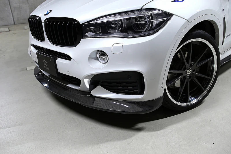 BMW F16 X6 3D Design M-Sport Carbon Fiber Front Lip