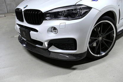 BMW F16 X6 3D Design M-Sport Carbon Fiber Front Lip