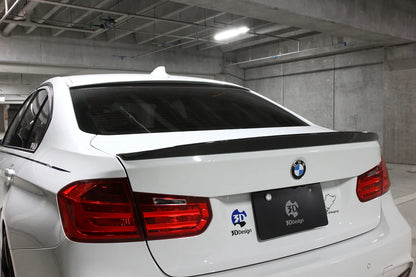 BMW F30 3-Series 3D Design Carbon Fiber Trunk Spoiler
