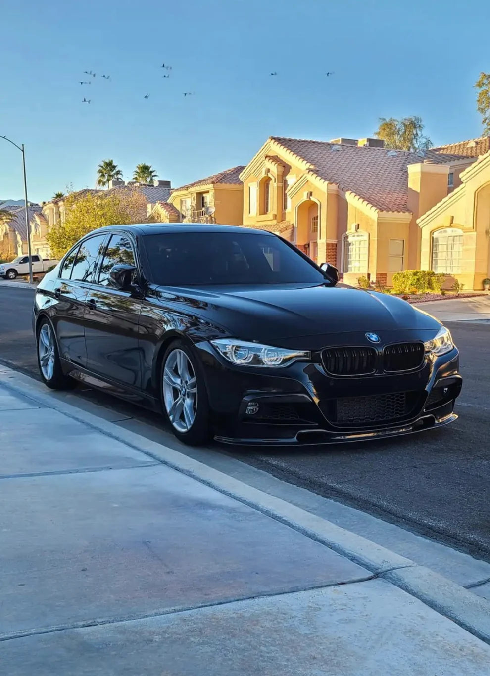 BMW F30/F31 3-Series V2 Style Carbon Fiber Lip