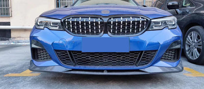 BMW 3-Series G20 AC Style 3-Piece Carbon Fiber Front Lip