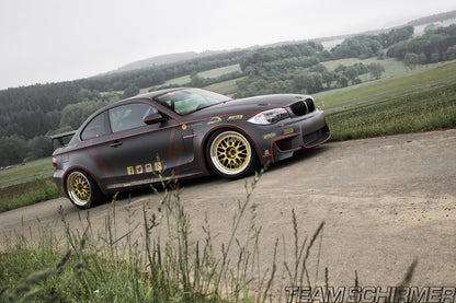 BMW E82 1M Team Schirmer Spec BBS E88 Wheels 10.5x18 Squared