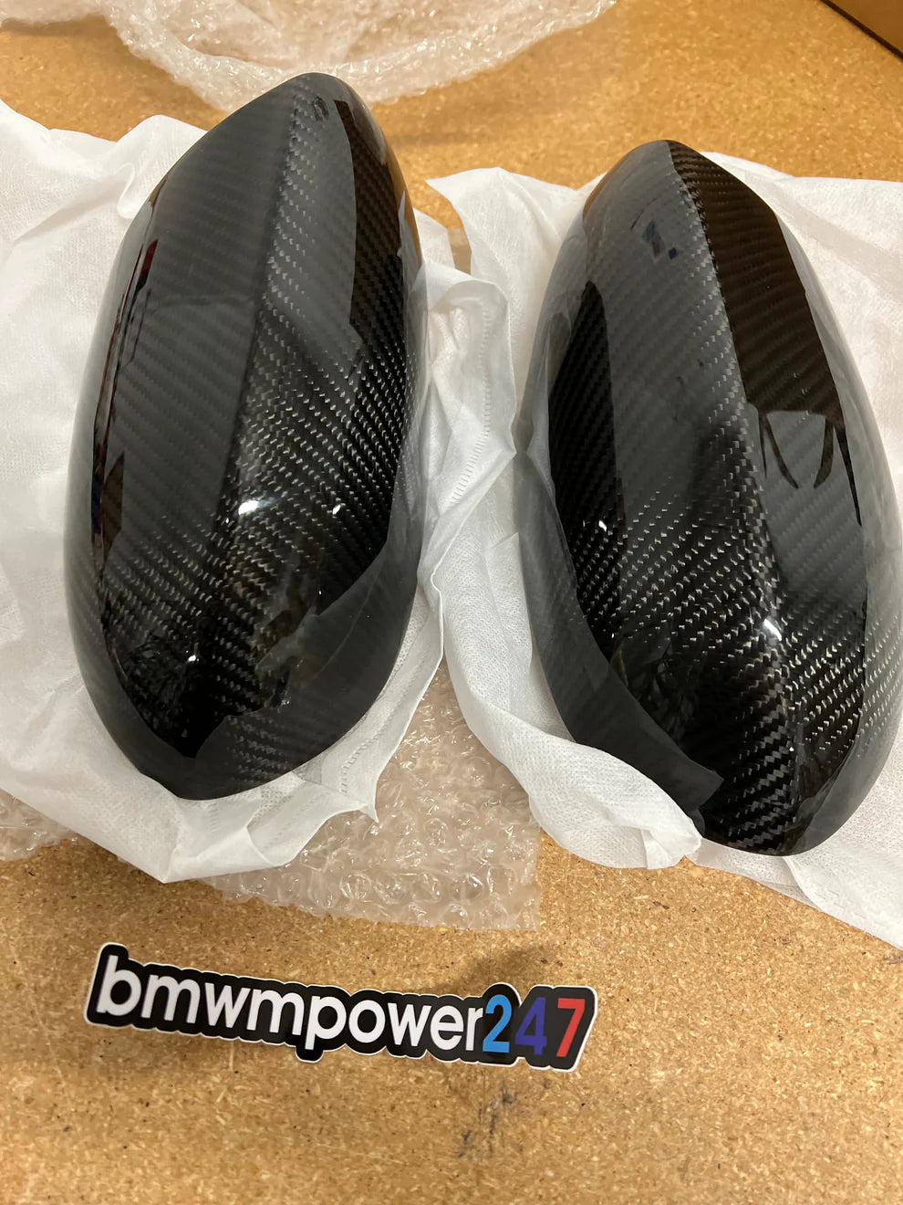 BMW E90, E92 & E93 M3 Carbon Fiber Mirror Caps