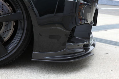 BMW F10 M5 3D Design Matte Carbon Fiber Under Splitter Set