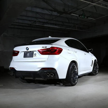 BMW F16 X6 3D Design M-Sport Carbon Fiber Rear Diffuser