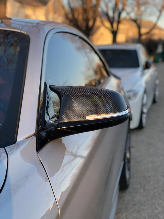 BMW F22 2-Series Carbon Fiber M Style Mirror Caps