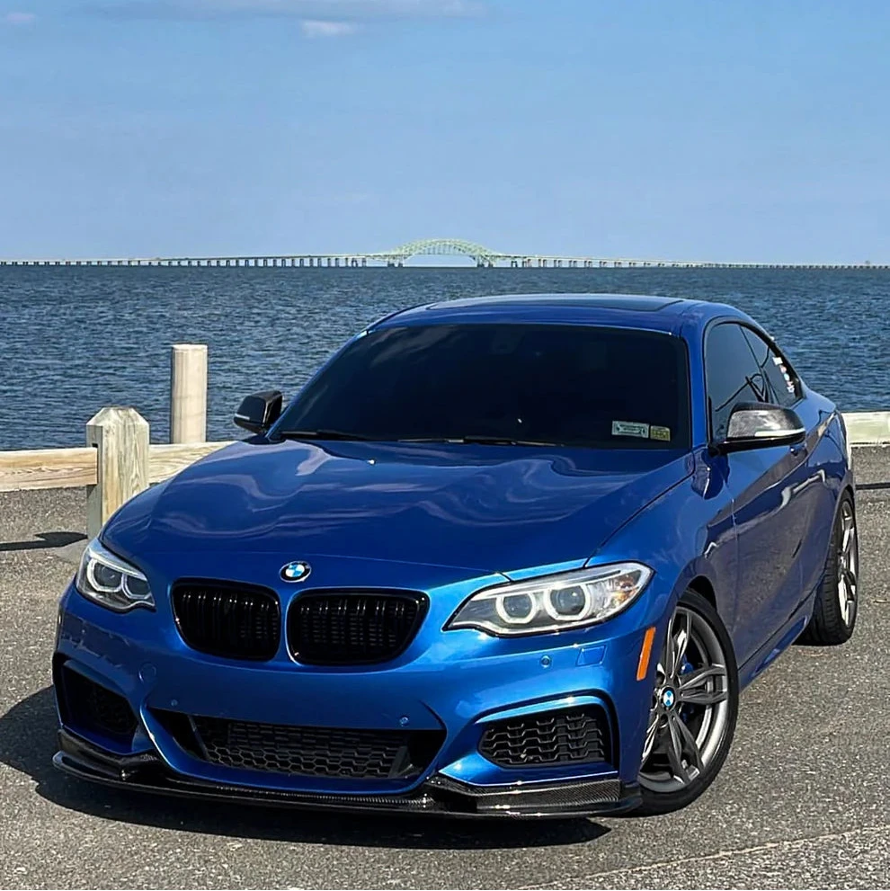 BMW F22 2-Series V3 Style Carbon Front Lip