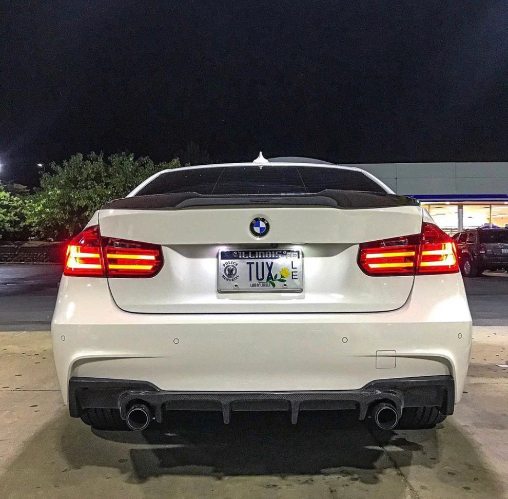 BMW F30 3-Series M4 Style Carbon Fiber Spoiler