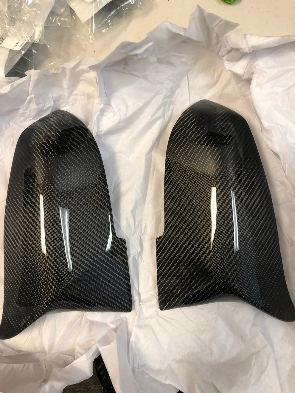 BMW F30 3-Series Carbon Fiber M Style Mirror Caps