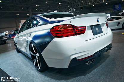 BMW F32 / F36 4-Series 3D Design M-Sport Carbon Fiber Rear Diffuser