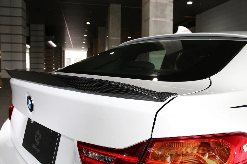 BMW F36 4-Series 3D Design Carbon Fiber Trunk Spoiler