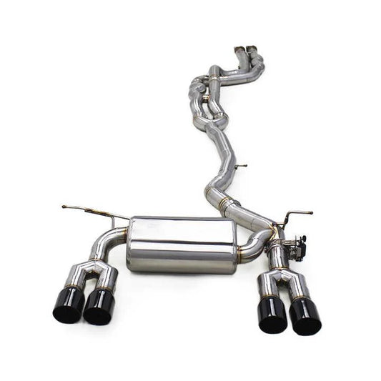 BMW F80 M3 & F82/F83 M4 MBS Stainless Steel & Titanium Valved Exhaust System (Equal Length & Single Mid-Pipe)