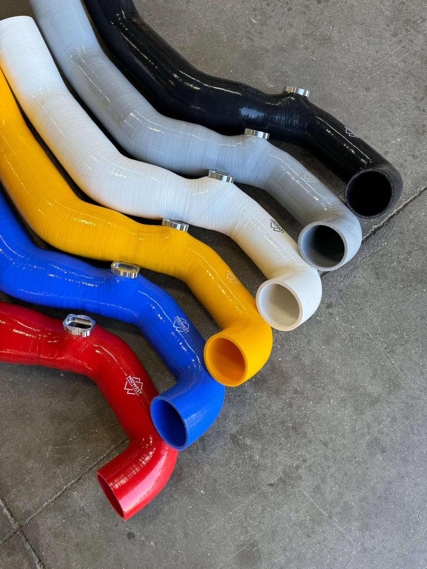 BMW F80 M3, F82/F83 M4 & F87 M2 S55 MBS Front Mount Silicone Intakes