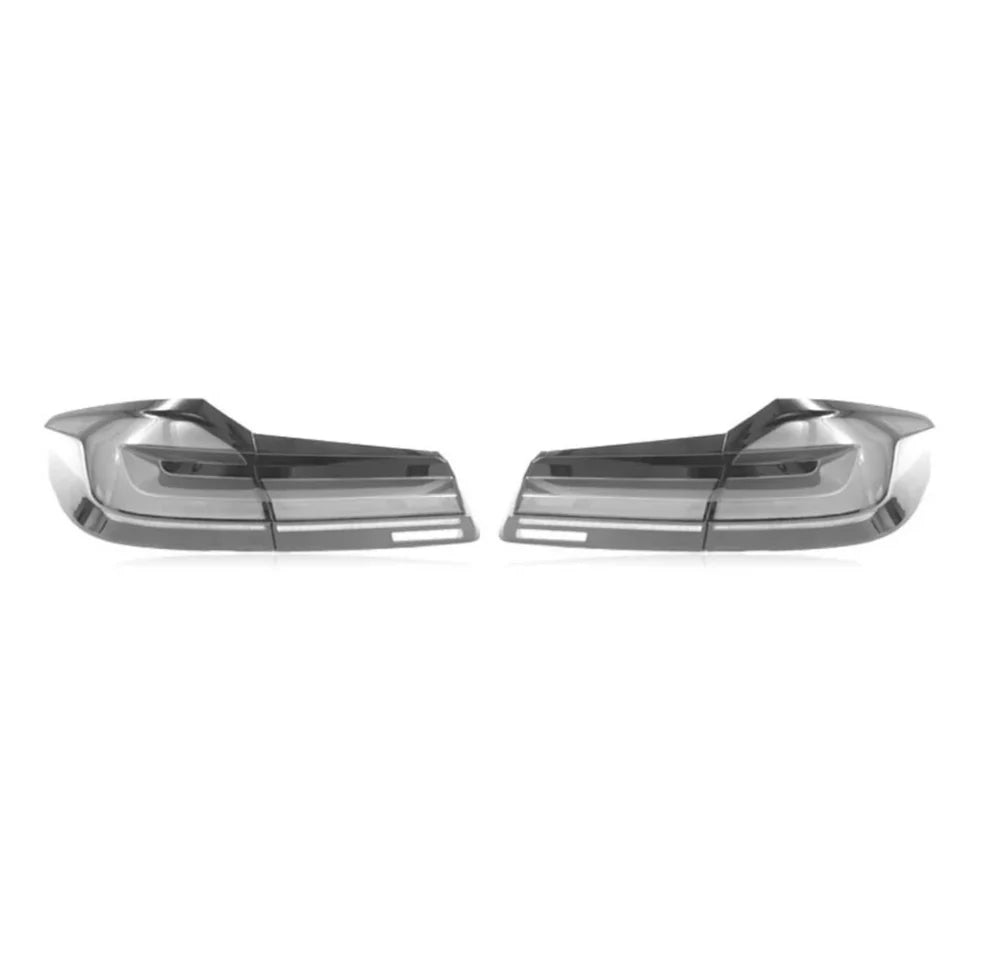BMW F90 M5 & G30 5-Series LCI Style Tail Lights Red & Clear